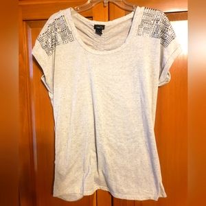 Rue21 Bedazzled Ruched Tshirt